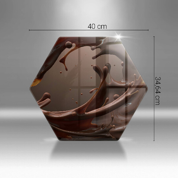 Skleněná deska do kuchyně Tekutá čokoláda