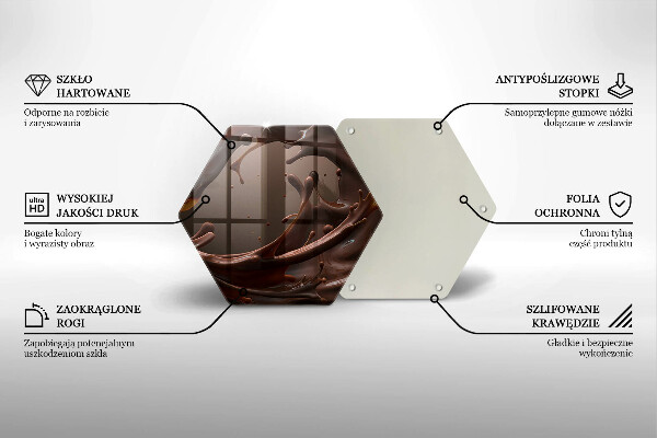 Skleněná deska do kuchyně Tekutá čokoláda