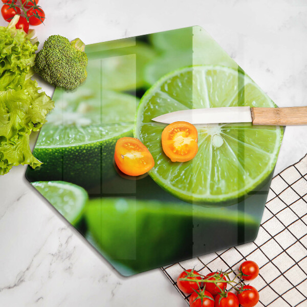 Skleněná deska do kuchyně Limetkový citrus