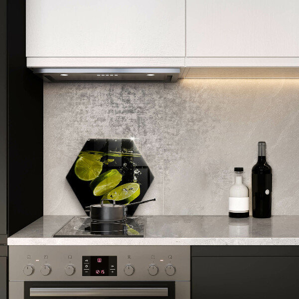 Skleněná deska do kuchyně Limetky ve vodě