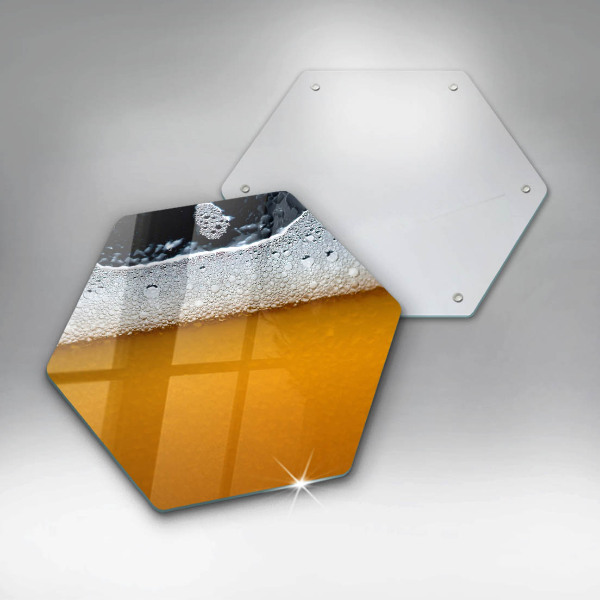 Skleněné krájecí prkénko Pijte pivní pěnu