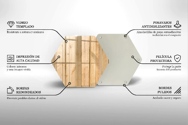 Skleněné krájecí prkénko Jemné dřevěné desky