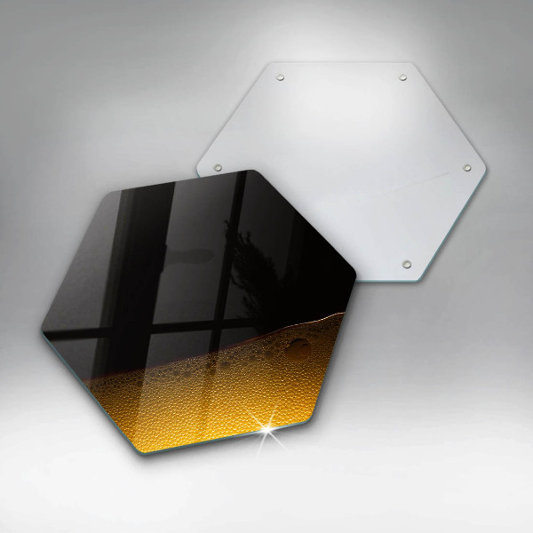 Skleněná deska do kuchyně Sycené pivo