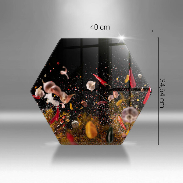 Skleněná deska do kuchyně Pálivé koření