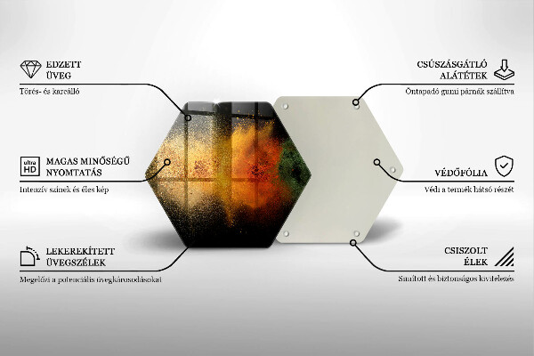 Skleněná deska do kuchyně Barevné koření
