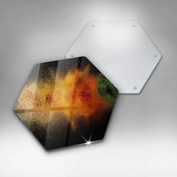 Skleněná deska do kuchyně Barevné koření