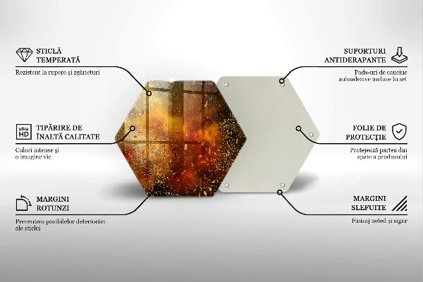 Skleněná deska do kuchyně Barevné koření