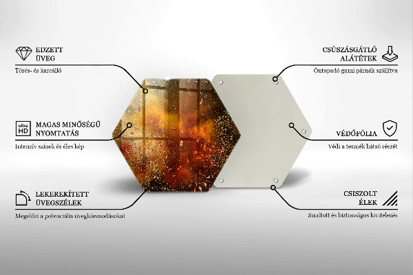 Skleněná deska do kuchyně Barevné koření