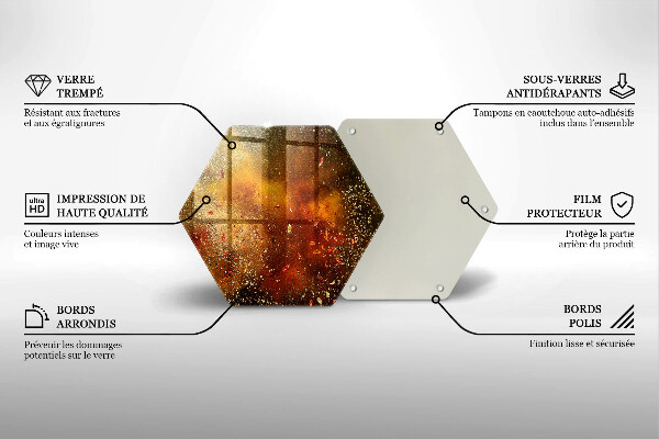 Skleněná deska do kuchyně Barevné koření