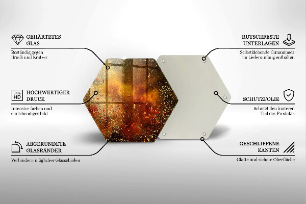 Skleněná deska do kuchyně Barevné koření