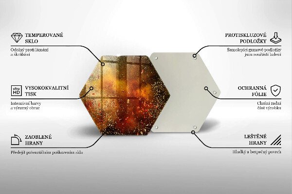 Skleněná deska do kuchyně Barevné koření