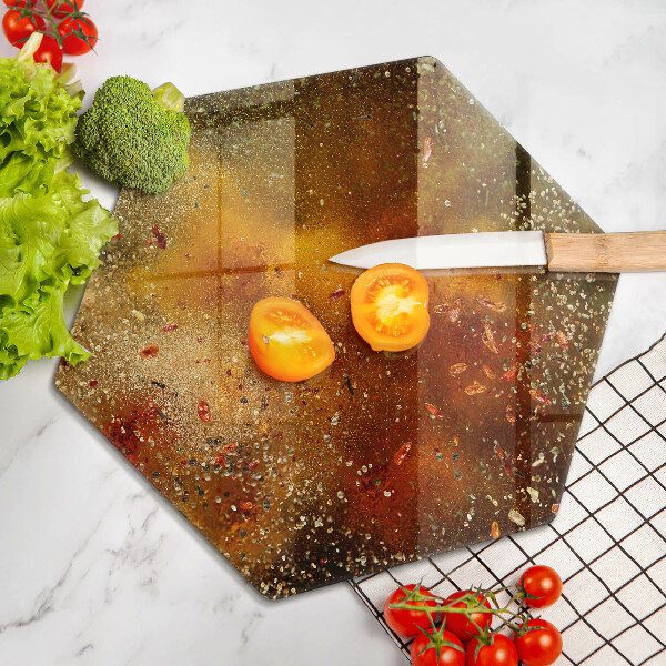 Skleněná deska do kuchyně Barevné koření