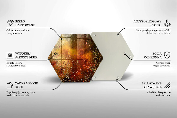 Skleněná deska do kuchyně Barevné koření