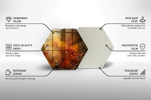 Skleněná deska do kuchyně Barevné koření