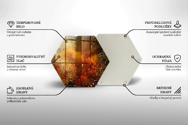 Skleněná deska do kuchyně Barevné koření