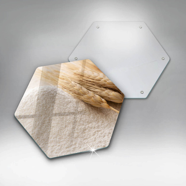 Skleněná deska do kuchyně Mouka a obilné klasy