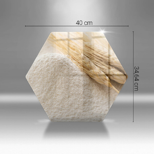 Skleněná deska do kuchyně Mouka a obilné klasy