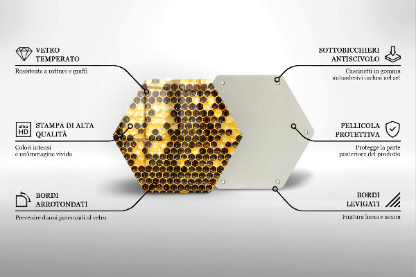 Skleněná deska do kuchyně Voštinový