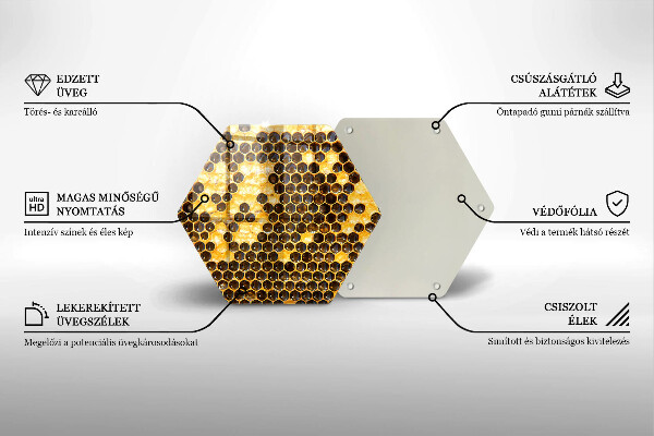 Skleněná deska do kuchyně Voštinový