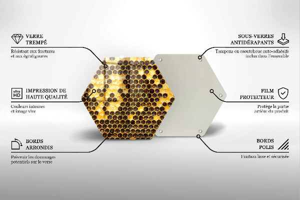 Skleněná deska do kuchyně Voštinový