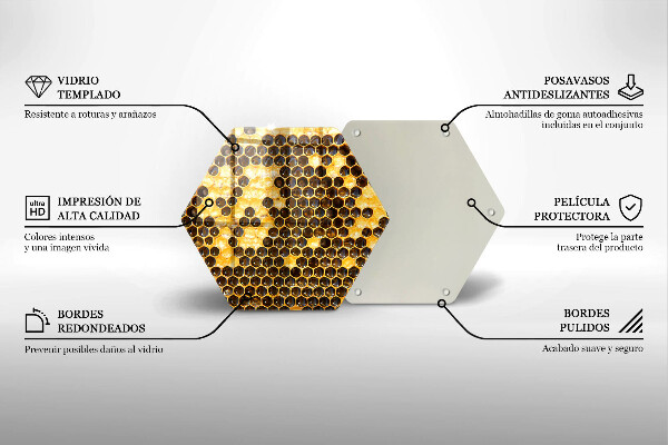 Skleněná deska do kuchyně Voštinový