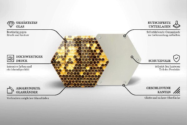 Skleněná deska do kuchyně Voštinový