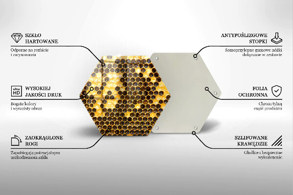 Skleněná deska do kuchyně Voštinový