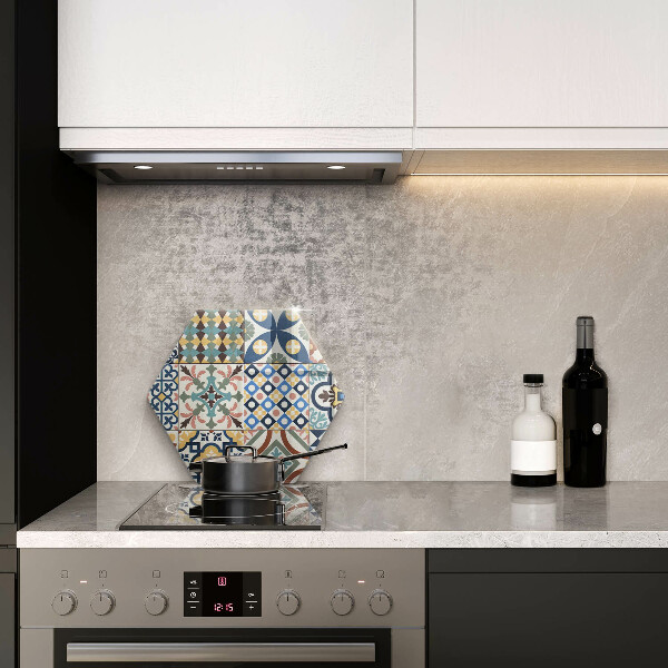 Skleněná deska do kuchyně Dekorativní dlaždice