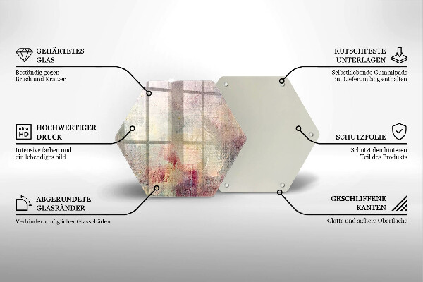 Skleněná krájecí deska Malování textury pozadí