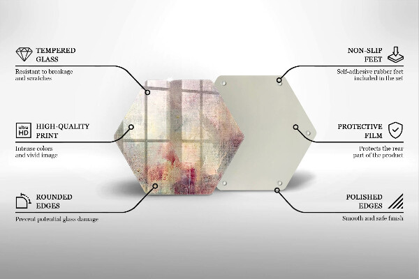 Skleněná krájecí deska Malování textury pozadí