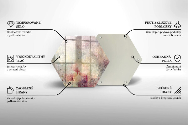 Skleněná krájecí deska Malování textury pozadí