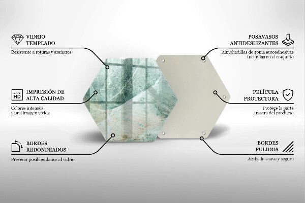 Skleněná deska do kuchyně Kamenná struktura