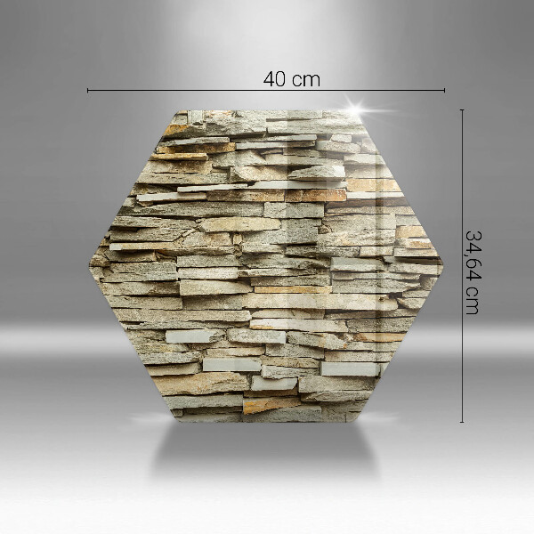 Skleněná deska do kuchyně Dekorativní kameny