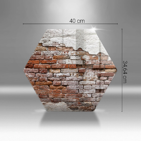 Skleněná deska do kuchyně Staré cihlové a betonové zdi