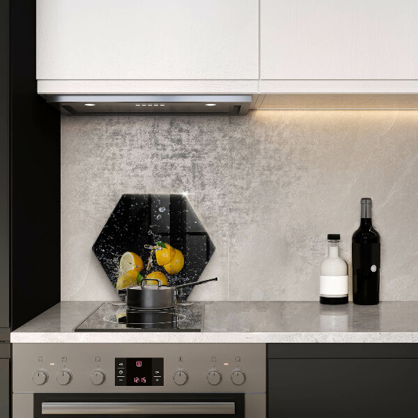 Skleněná deska do kuchyně Šťavnaté citronové ovoce