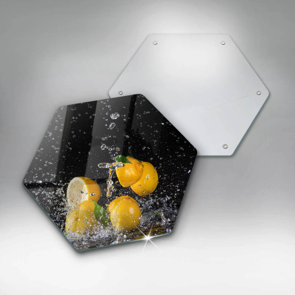 Skleněná deska do kuchyně Šťavnaté citronové ovoce