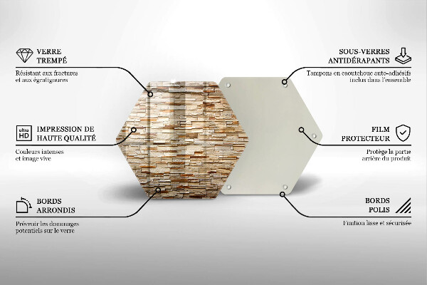 Skleněná deska do kuchyně Textura dekorativních kamenů