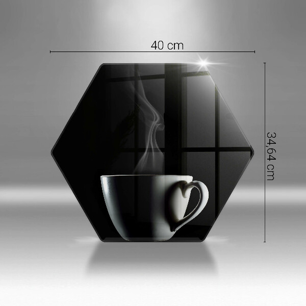 Skleněná deska do kuchyně Šálek čaje