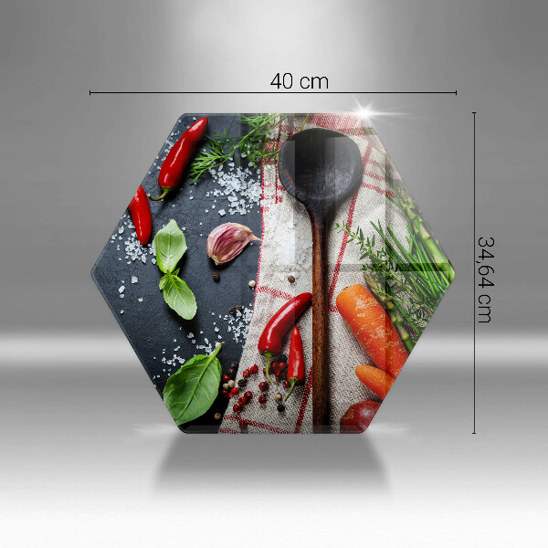 Skleněná deska do kuchyně Kuchyňské jídlo
