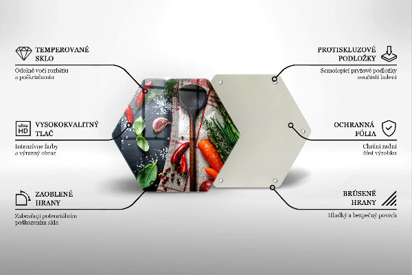 Skleněná deska do kuchyně Kuchyňské jídlo