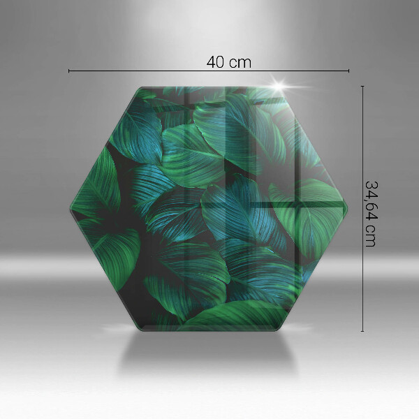 Skleněná krájecí deska Listy džungle