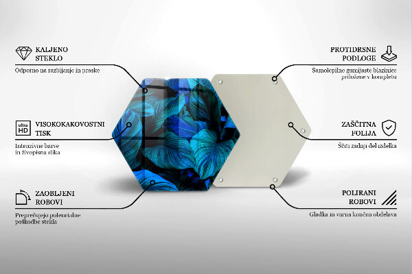 Skleněná krájecí deska Listí vegetace v džungli