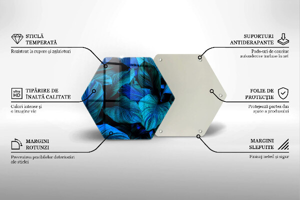 Skleněná krájecí deska Listí vegetace v džungli