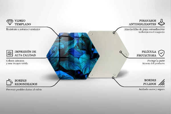 Skleněná krájecí deska Listí vegetace v džungli