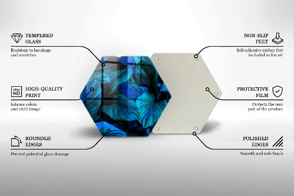 Skleněná krájecí deska Listí vegetace v džungli