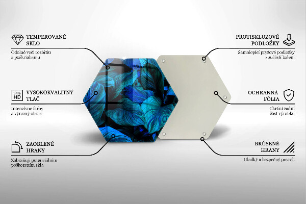 Skleněná krájecí deska Listí vegetace v džungli