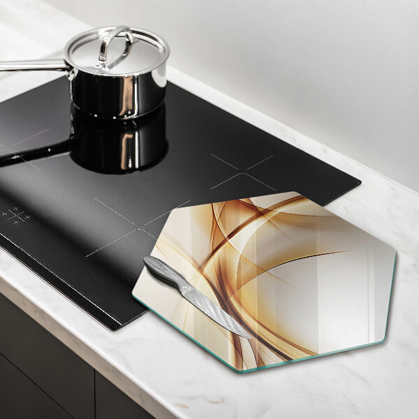 Skleněná deska do kuchyně Abstraktní tvary