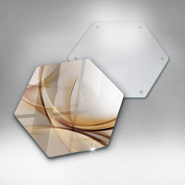 Skleněná deska do kuchyně Abstraktní tvary