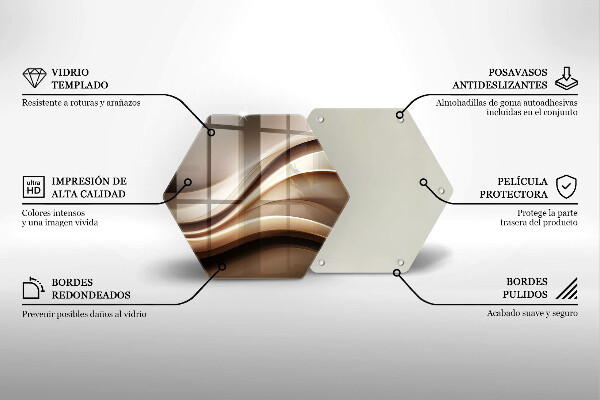 Skleněná deska do kuchyně Abstrakce jemné linie