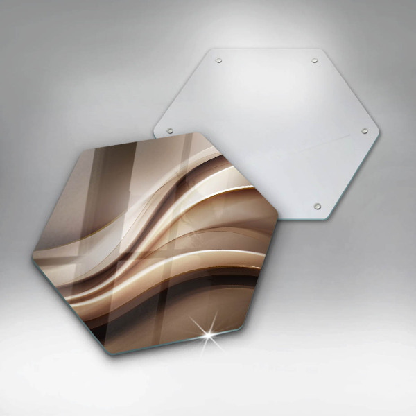 Skleněná deska do kuchyně Abstrakce jemné linie